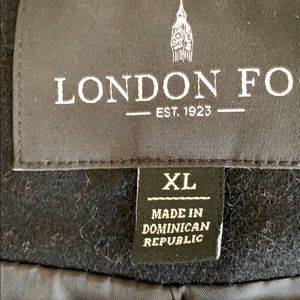 London fog black coat